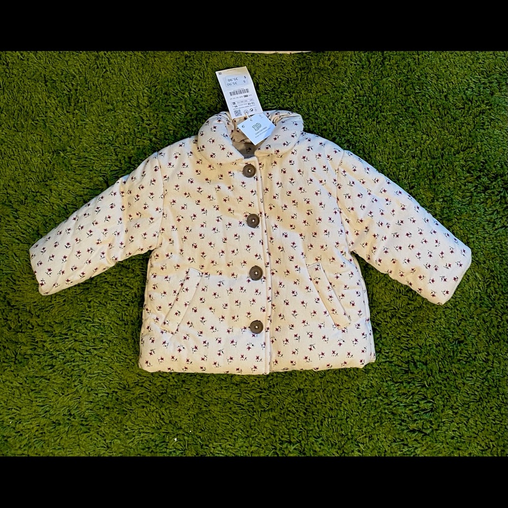Floral Baby Puffer Jacket